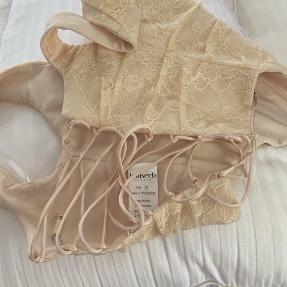 House of CB Una Vintage Cream Lace Corset XS - Picture 4 of 4